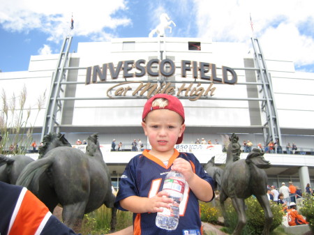 Luke at Preseason Broncos Game