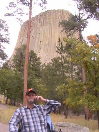Autry in front of Devli's Tower 2007
