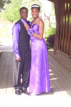 My son Xavier and his prom date Shae