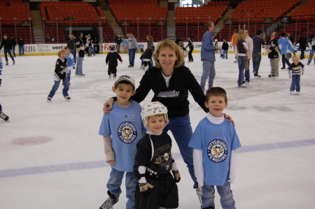 skating at Mellon Arena