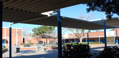 mvhs courtyard and lunchroom