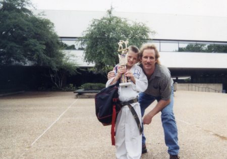 my son, Blake at a Taekwondo tounament