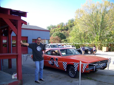 Rob next to the General Lee