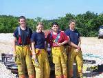 My son and his Jr. Fire Fighting team