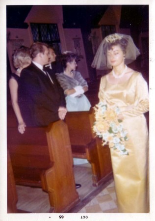 My friend Neil on the left, at my wedding 1965