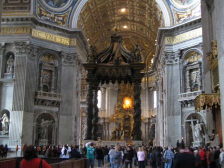 Inside Saint Peter Basilica