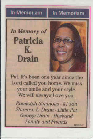 Remembering my sister Pat