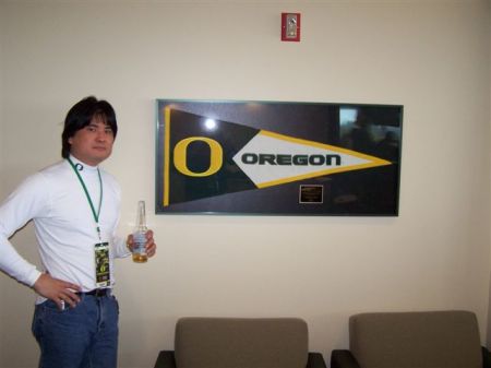 My company's skybox at Autzen