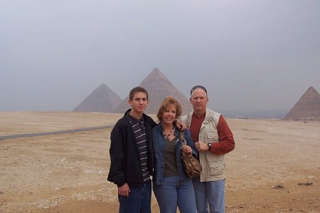 My family at the Pyramids