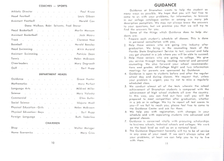 stranahan student handbook 1960-61 p.10-11