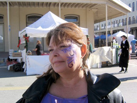 face painted