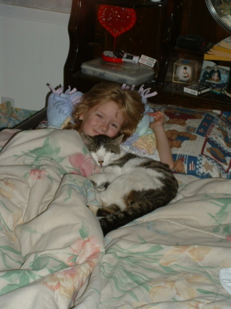 Kelsey and her cat, Keelee Joe