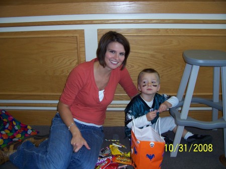 My friend Beth with her oldest son Luke