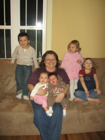 Nancy and all her grandchildren