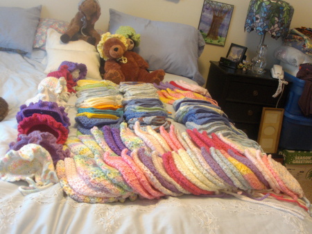 more donated baby bonnets - 2009