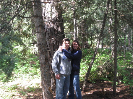 Errin and I camping in MC Call, Idaho