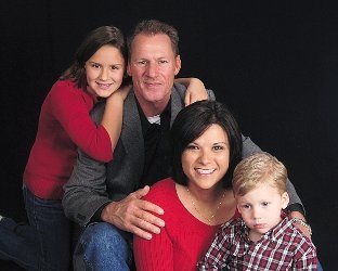 Shelly, Carson, Jacob and me. Christmas 2008