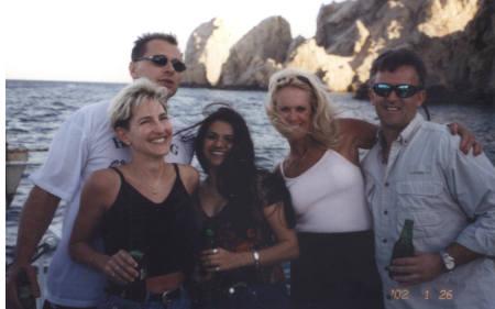 Laurel with more friends in Mexico 2002