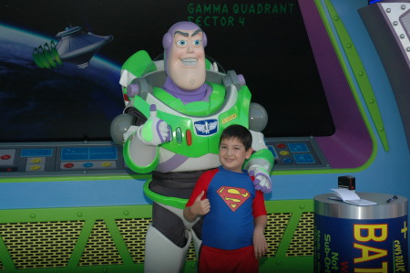 To infinity and beyond !  Superman and Buzz