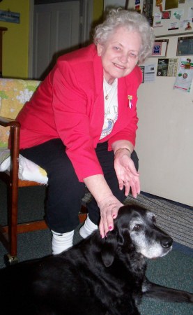 Mom and my "oldest daughter" Gidget