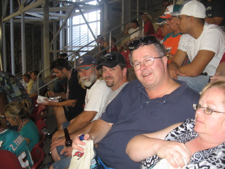 My buddies and I at Cardinals-Dolphin game