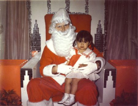 Little me with Santa