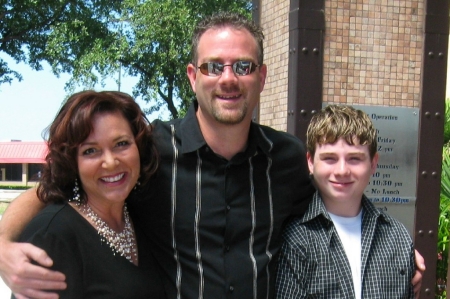 MY YOUNGEST SON, WIFE, AND MY GRANDSON 2009