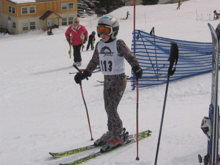 My awesome ski racer, Humter age 9.