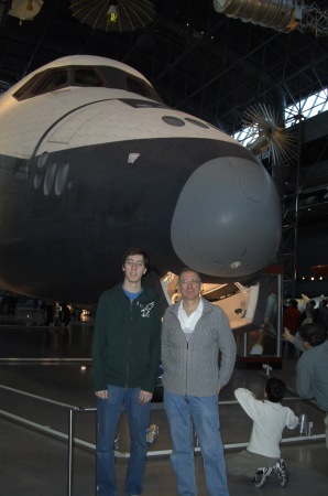 Gordon & Sam with the space shuttle 2008