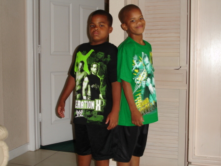My twin sons Trenton and Triston