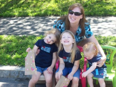 Mommy and her girls - July 4, 2009