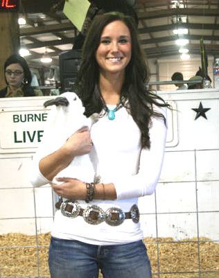 Brittney at Stockshow 4th place wabbits