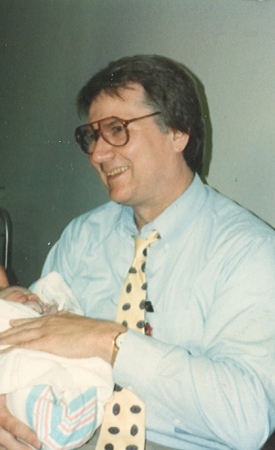 FIRST GRANDAUGHTER  AND GRANDFATHER......1990