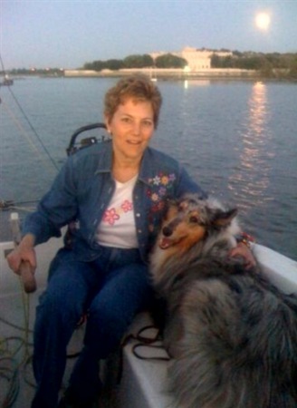 Patsy and Edie Sailing on Lake Arlington