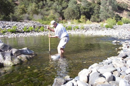 Dig'n in the Merced River near Briceberg