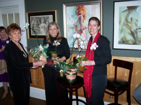 Carolyn and Kim Receive Gifts from the artists