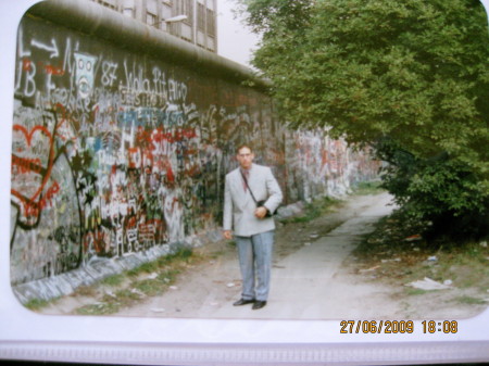 at the Berlin wall