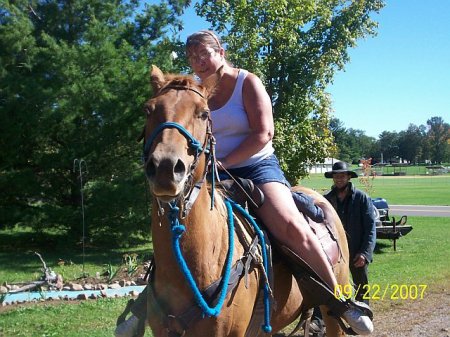 me on a friends horse