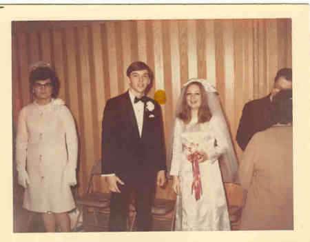 My first wedding to John Kocian 2/14/70