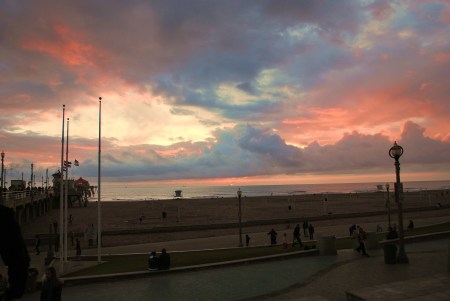 H.B. Pier at sunset