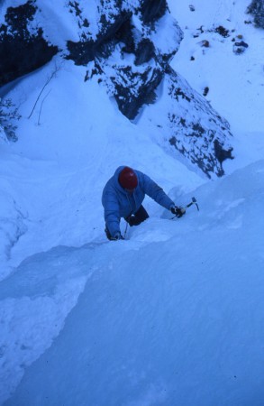 My very first ice climb - 1978