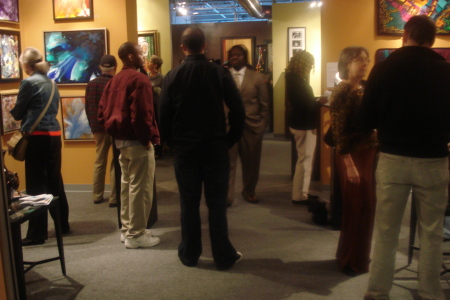 Exhibit Opening Night at Saana