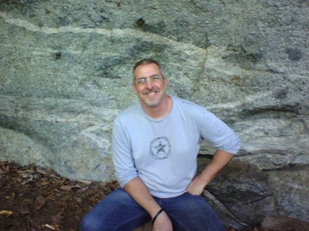 Happy to be hikin' round Chimney Rock