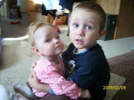 big brother loving his little sister