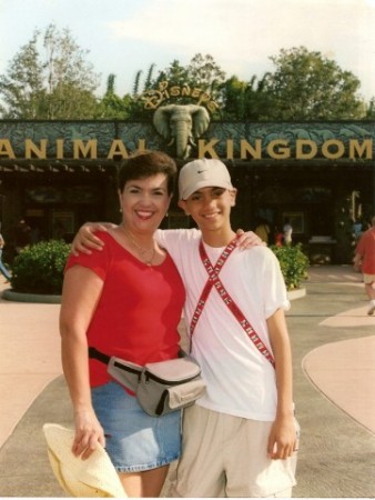 At Disney World w/Scotti, 2000