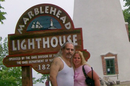 George and I at the Lighthouse in Marblehead