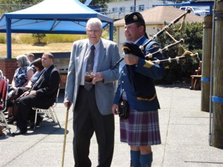 Merv and piper from son's wedding