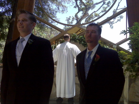Preston and his brother Piarre as best man