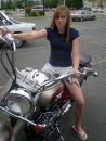 allie on motorcycle