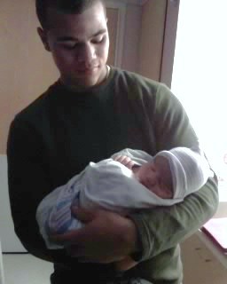 Trevin and baby Jeromih 11-8-09